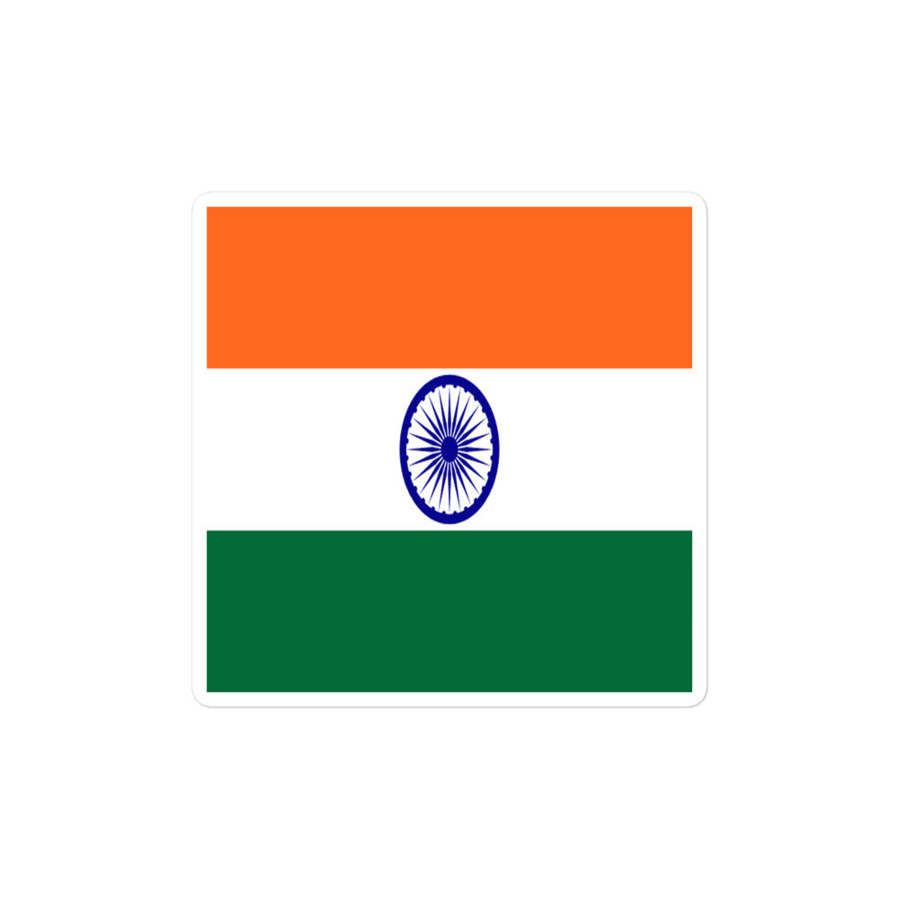 National Flag Stickers - Collection 4 India sticker-4x4