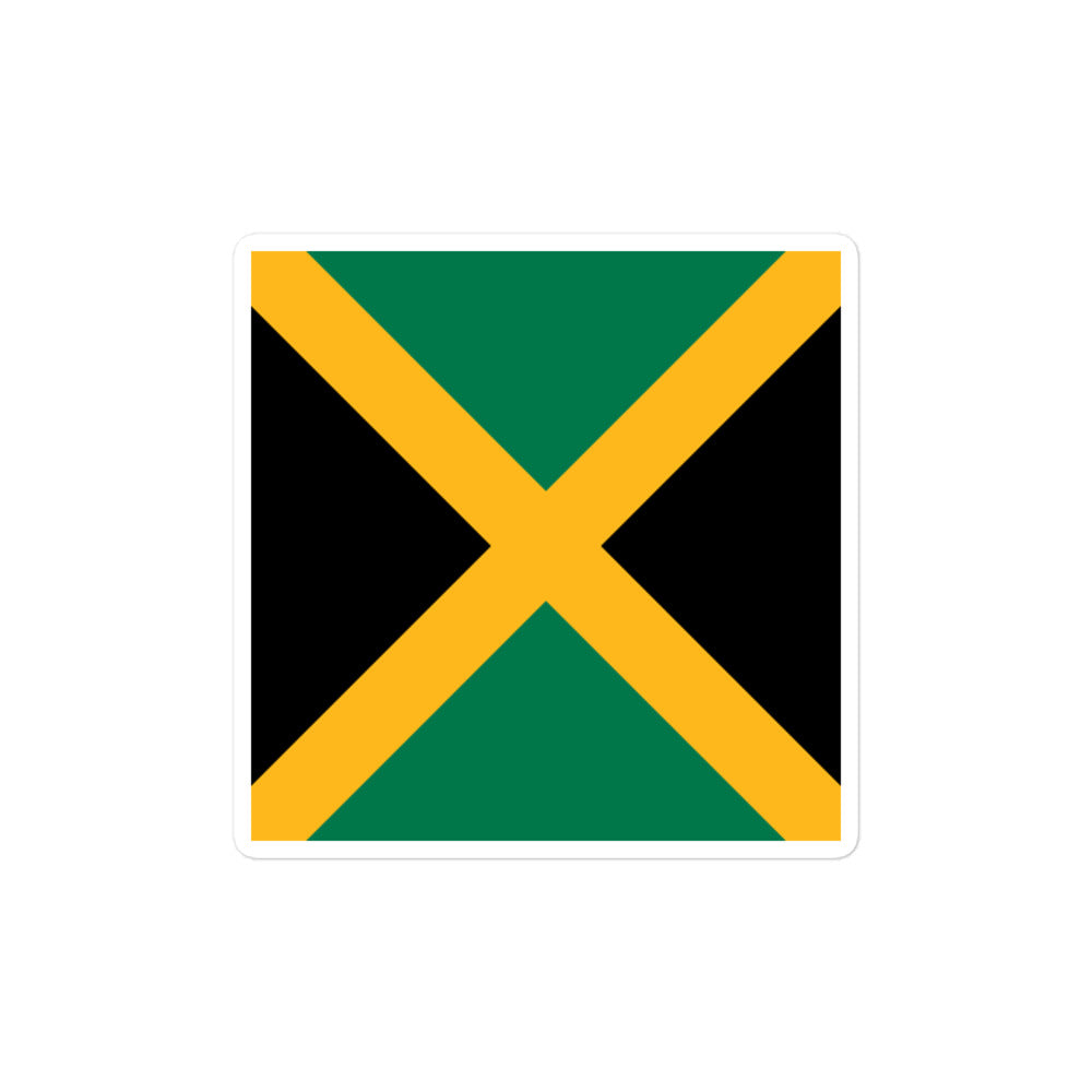 National Flag Stickers - Collection 5 Jamaica sticker-4x4