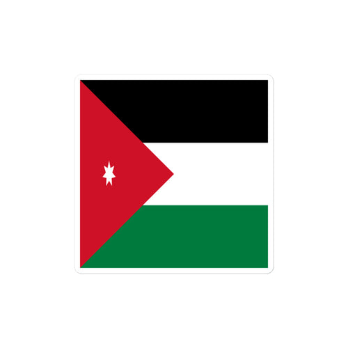 National Flag Stickers - Collection 5 Jordan / 2x2 / Satin