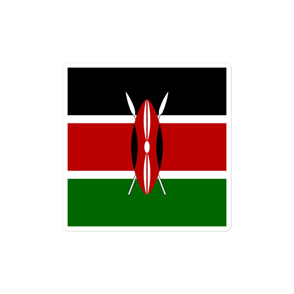 National Flag Stickers - Collection 5 Kenya sticker-4x4