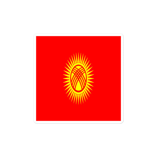 National Flag Stickers - Collection 5 Kyrgyzstan / 2x2 / Satin