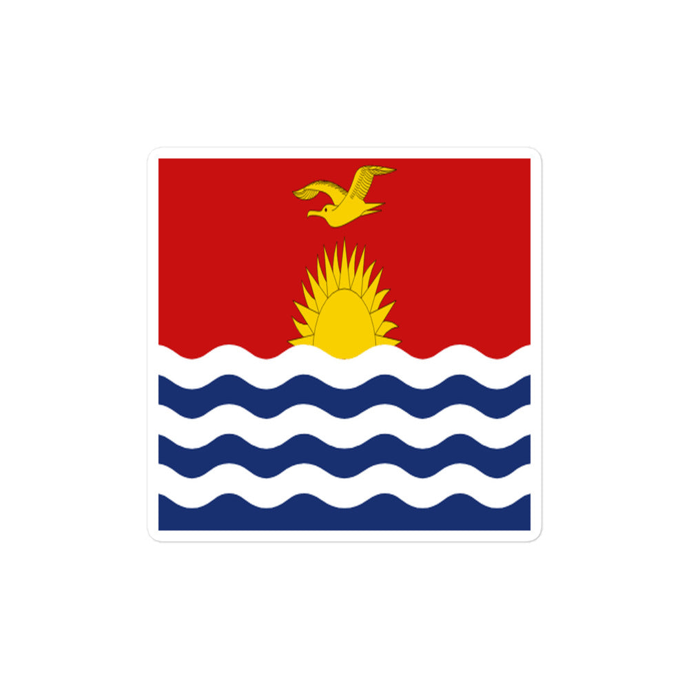 National Flag Stickers - Collection 5 Kiribati sticker-4x4