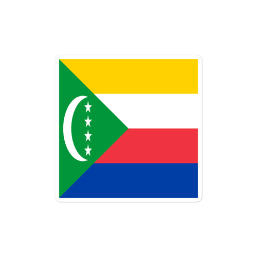 National Flag Stickers - Collection 5 Comoros / 2x2 / Satin