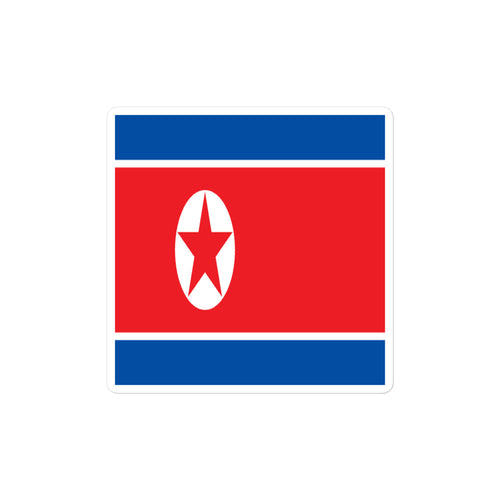National Flag Stickers - Collection 5 North Korea / 2x2 / Satin