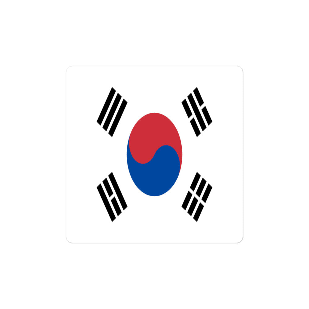National Flag Stickers - Collection 5 South Korea sticker-4x4