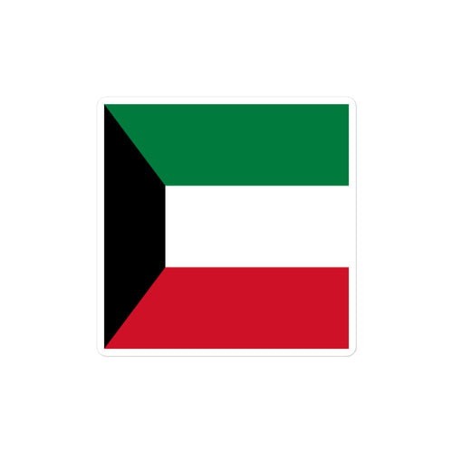 National Flag Stickers - Collection 5 Kuwait / 2x2 / Satin