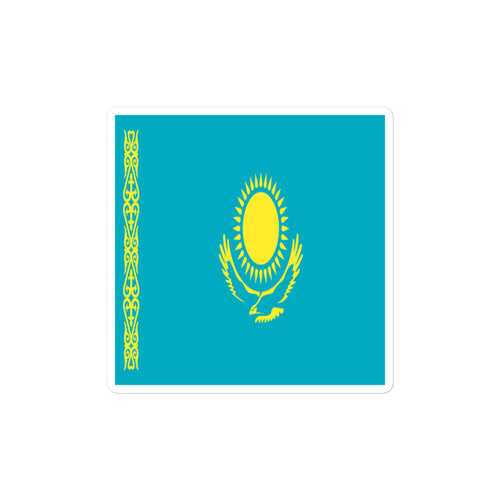 National Flag Stickers - Collection 5 Kazakhstan / 2x2 / Satin