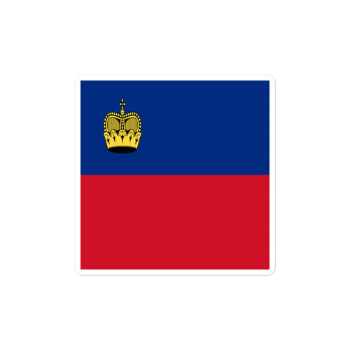 National Flag Stickers - Collection 5 Liechtenstein / 2x2 / Satin
