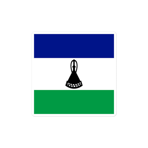National Flag Stickers - Collection 6 Lesotho / 2x2 / Satin