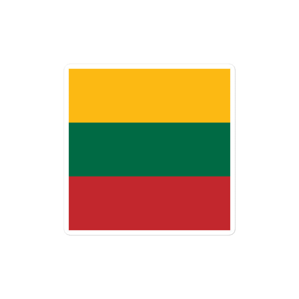 National Flag Stickers - Collection 6 Lithuania sticker-4x4