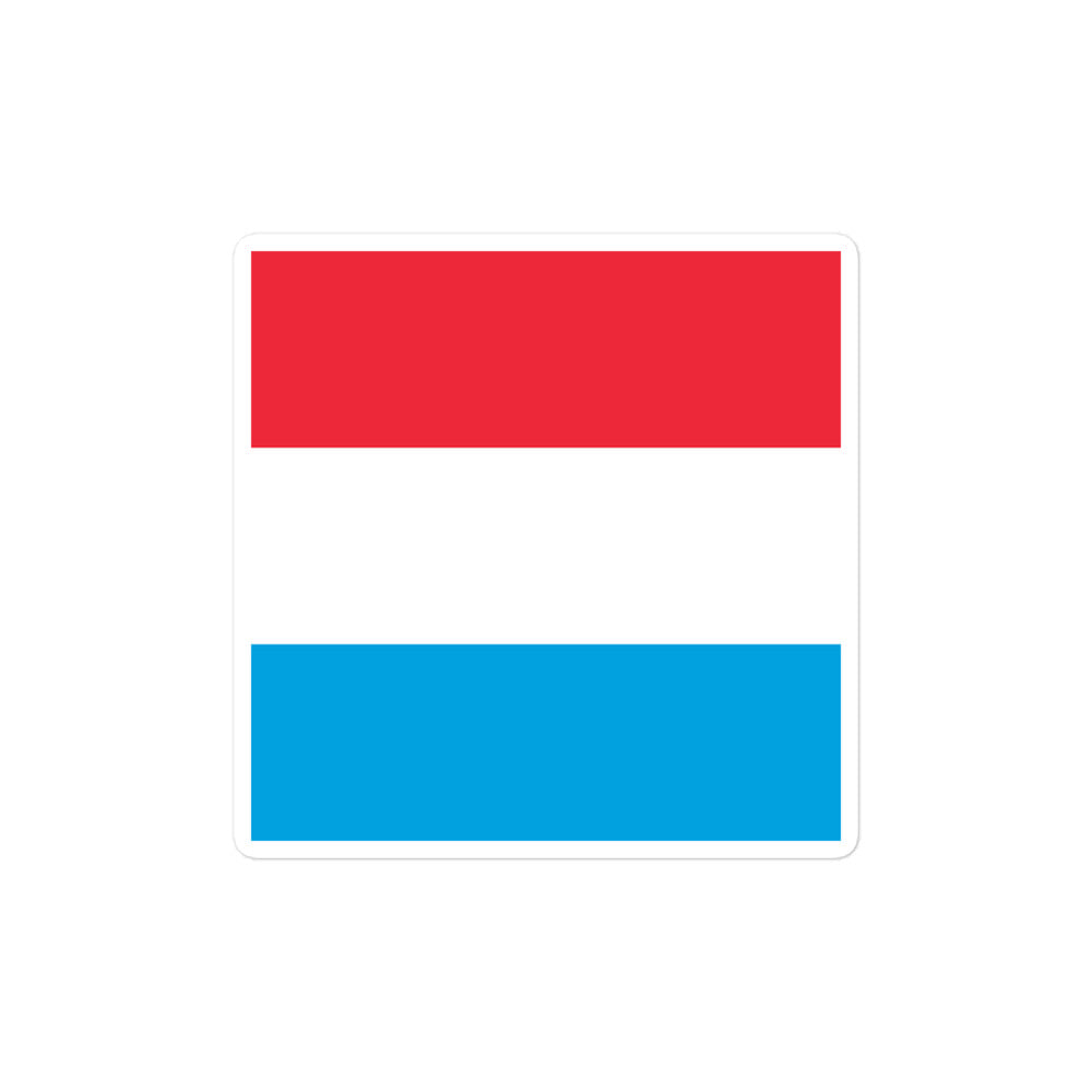 National Flag Stickers - Collection 6 Luxembourg sticker-4x4