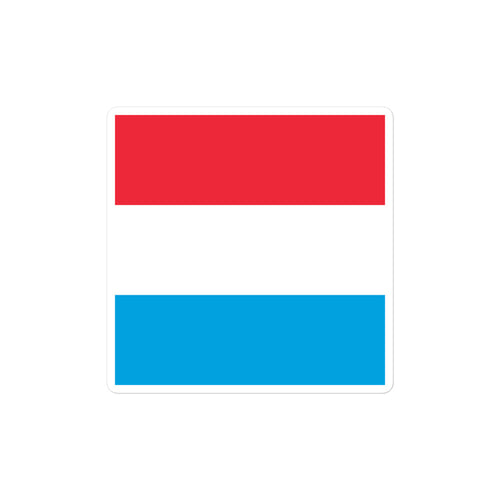 National Flag Stickers - Collection 6 Luxembourg / 2x2 / Satin