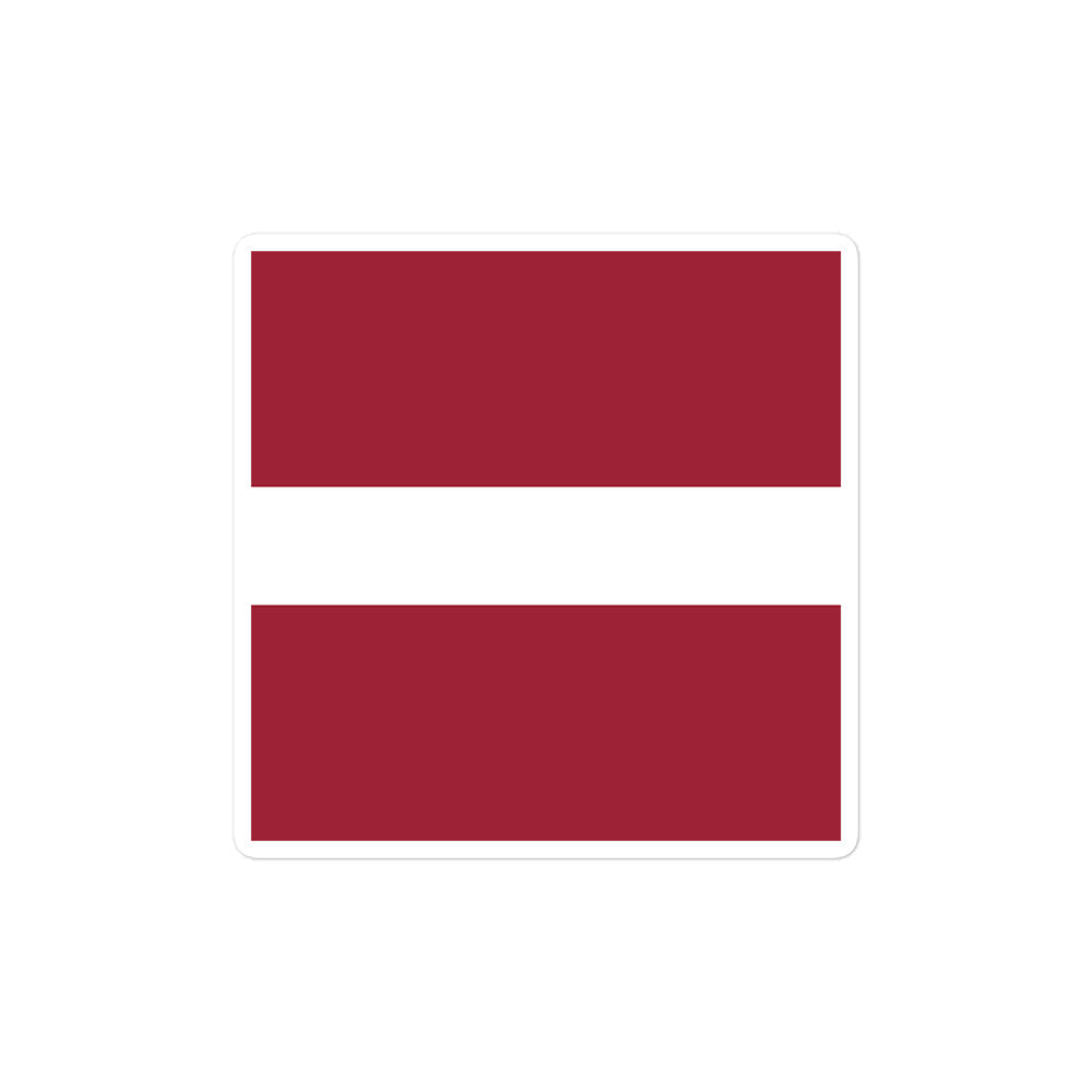 National Flag Stickers - Collection 6 Latvia sticker-4x4