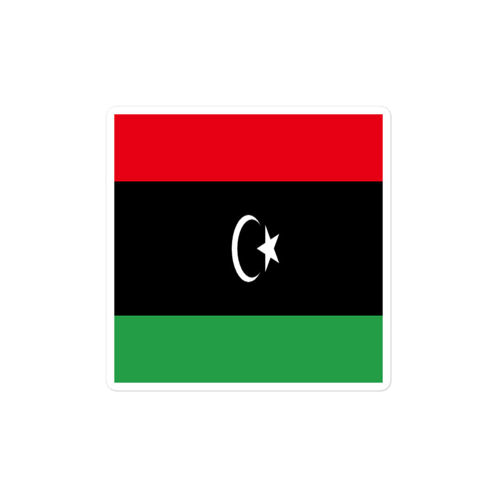 National Flag Stickers - Collection 6 Libya sticker-4x4