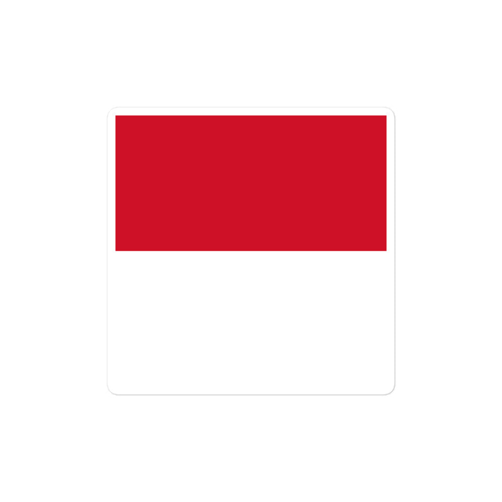 National Flag Stickers - Collection 6 Monaco sticker-4x4