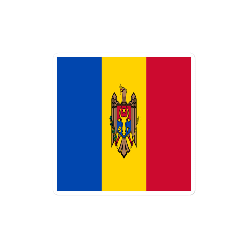 National Flag Stickers - Collection 6 Moldova sticker-4x4