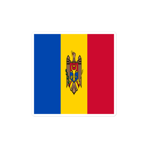 National Flag Stickers - Collection 6 Moldova / 2x2 / Satin