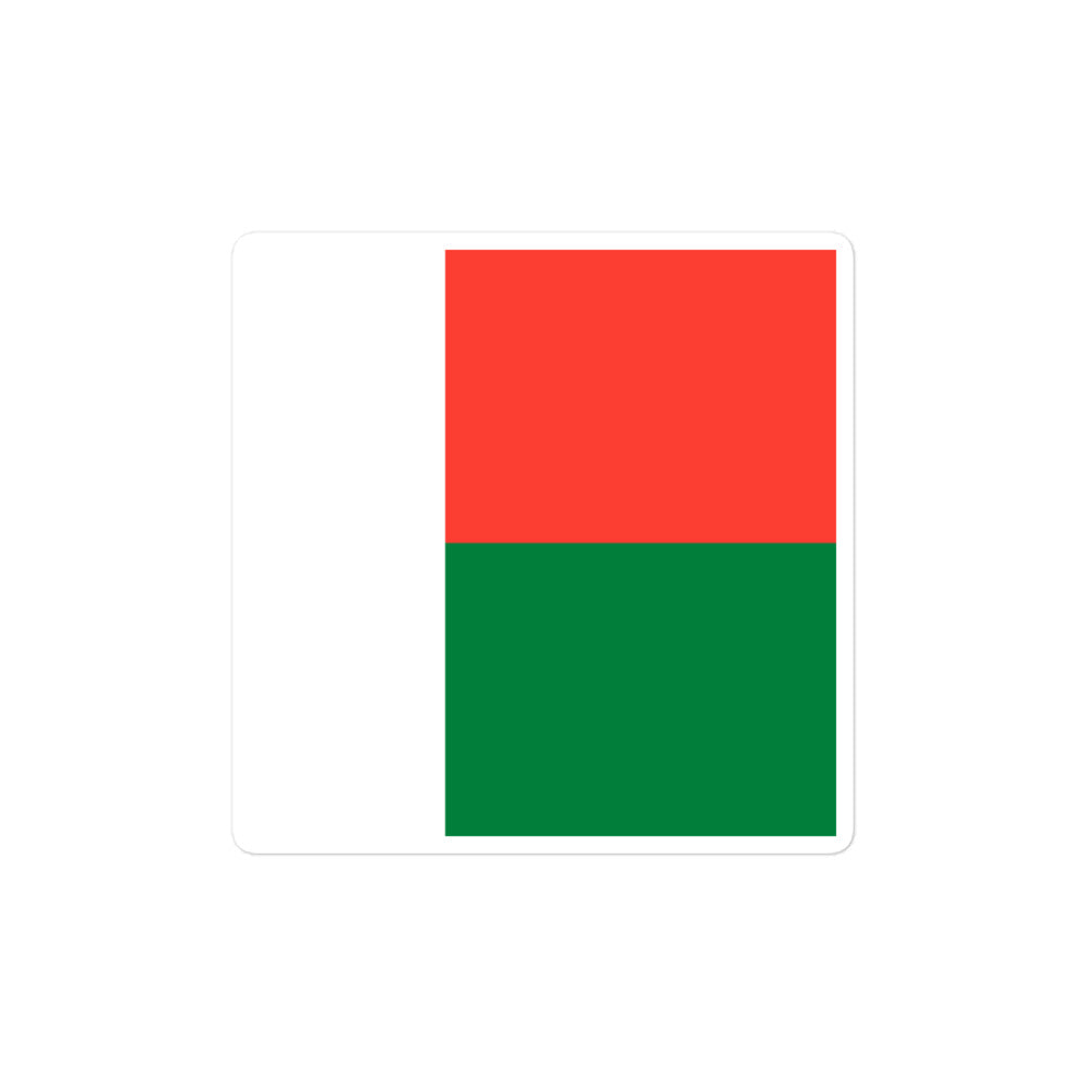 National Flag Stickers - Collection 6 Madagascar sticker-4x4