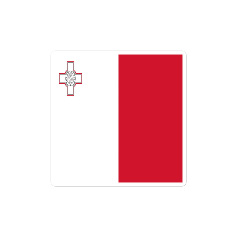National Flag Stickers - Collection 6 Malta sticker-4x4
