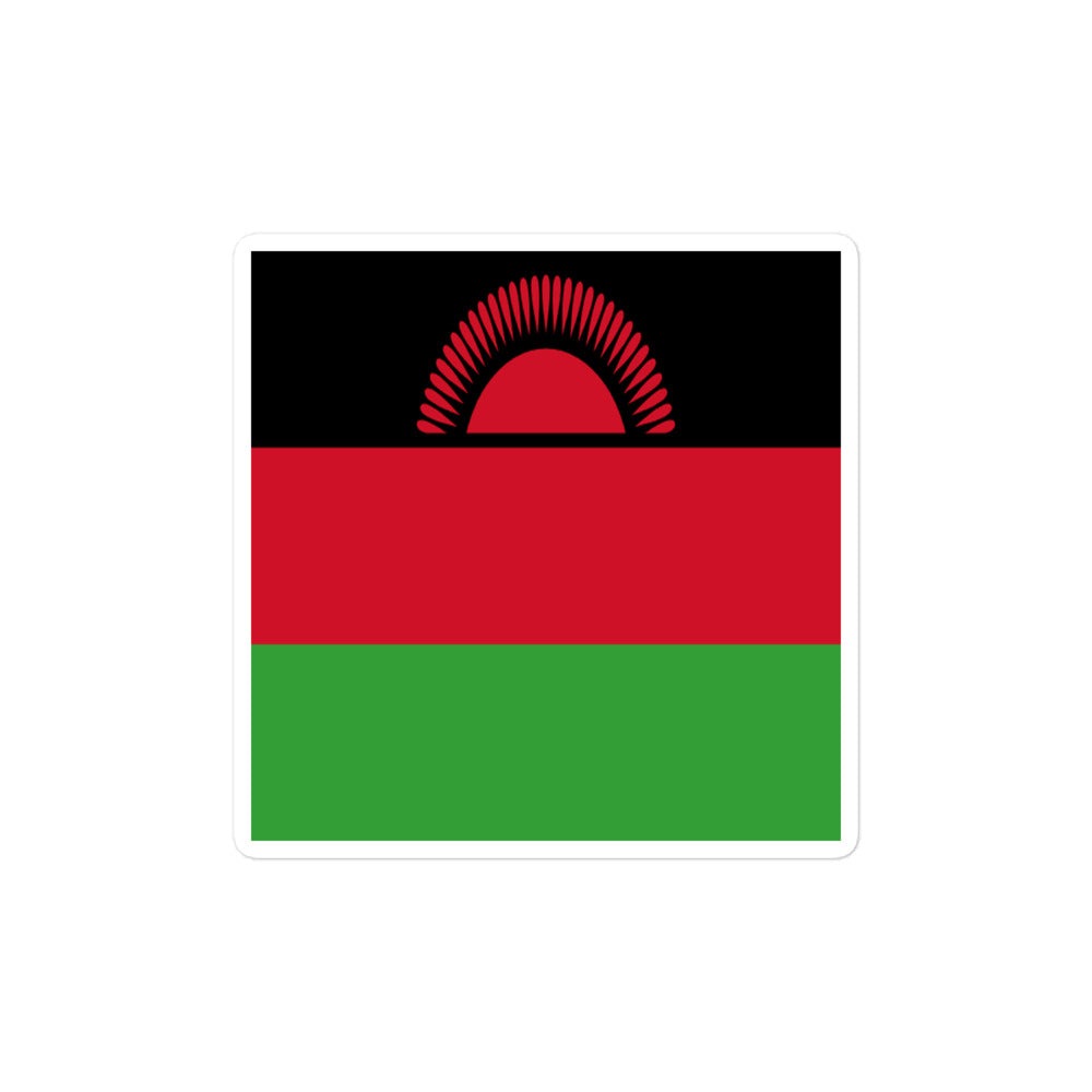 National Flag Stickers - Collection 7 Malawi sticker-4x4