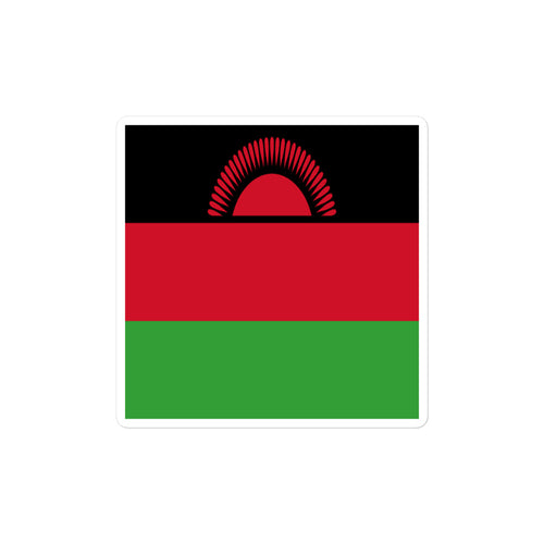 National Flag Stickers - Collection 7 Malawi / 2x2 / Satin