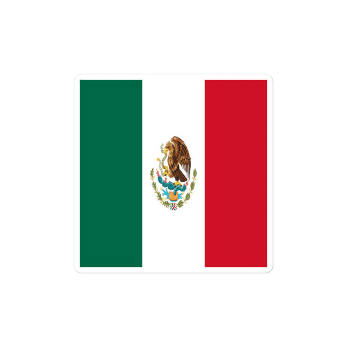 National Flag Stickers - Collection 7 Mexico / 2x2 / Satin