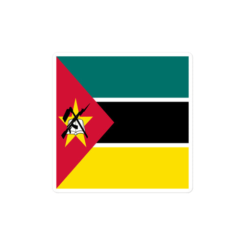 National Flag Stickers - Collection 7 Mozambique / 2x2 / Satin