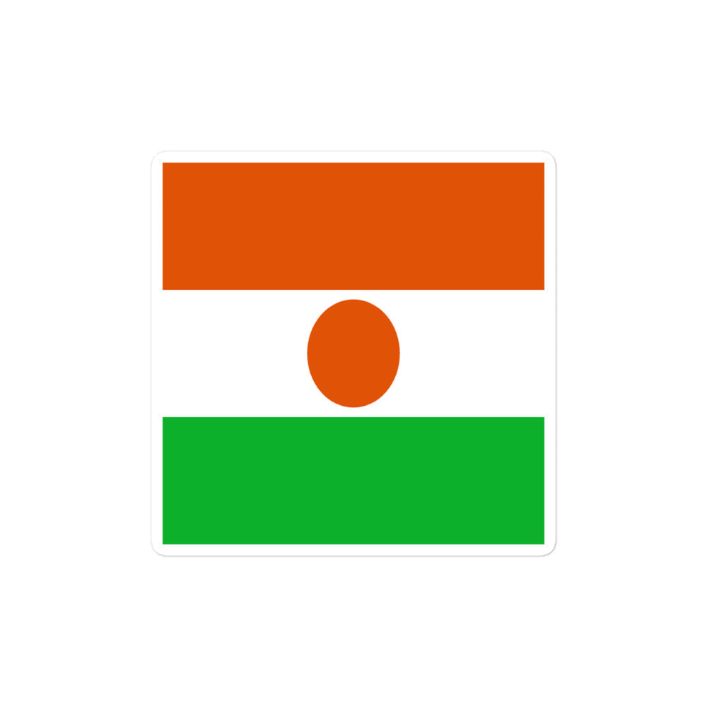 National Flag Stickers - Collection 7 Niger sticker-4x4