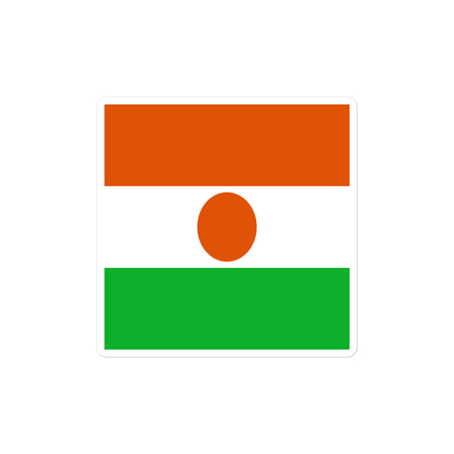 National Flag Stickers - Collection 7 Niger / 2x2 / Satin