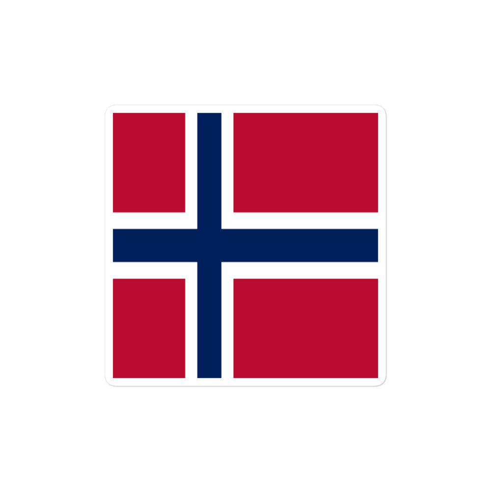National Flag Stickers - Collection 7 Norway sticker-4x4