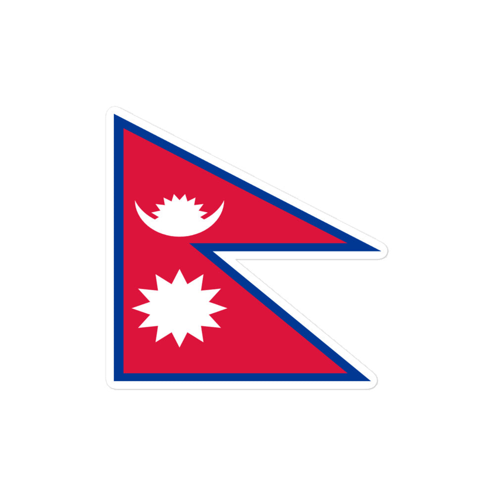National Flag Stickers - Collection 7 Nepal sticker-4x4