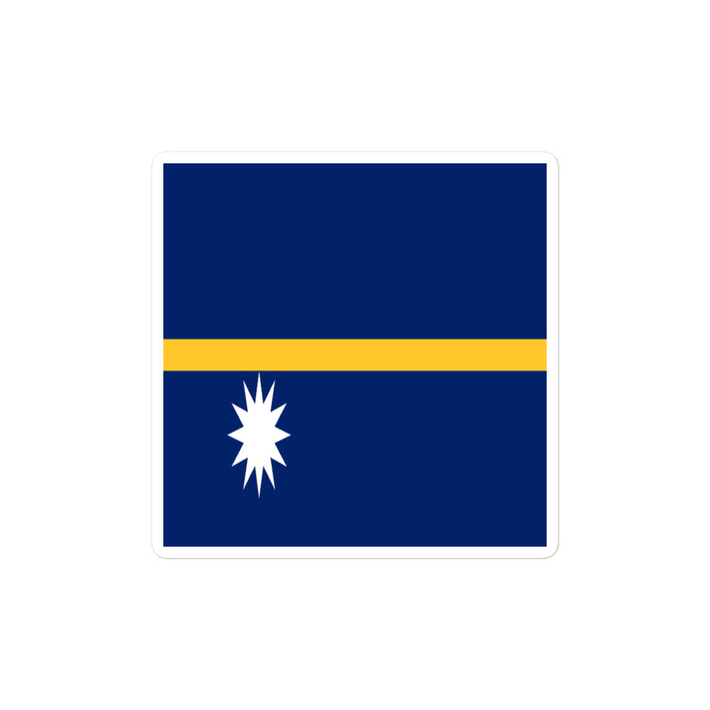 National Flag Stickers - Collection 7 Nauru sticker-4x4