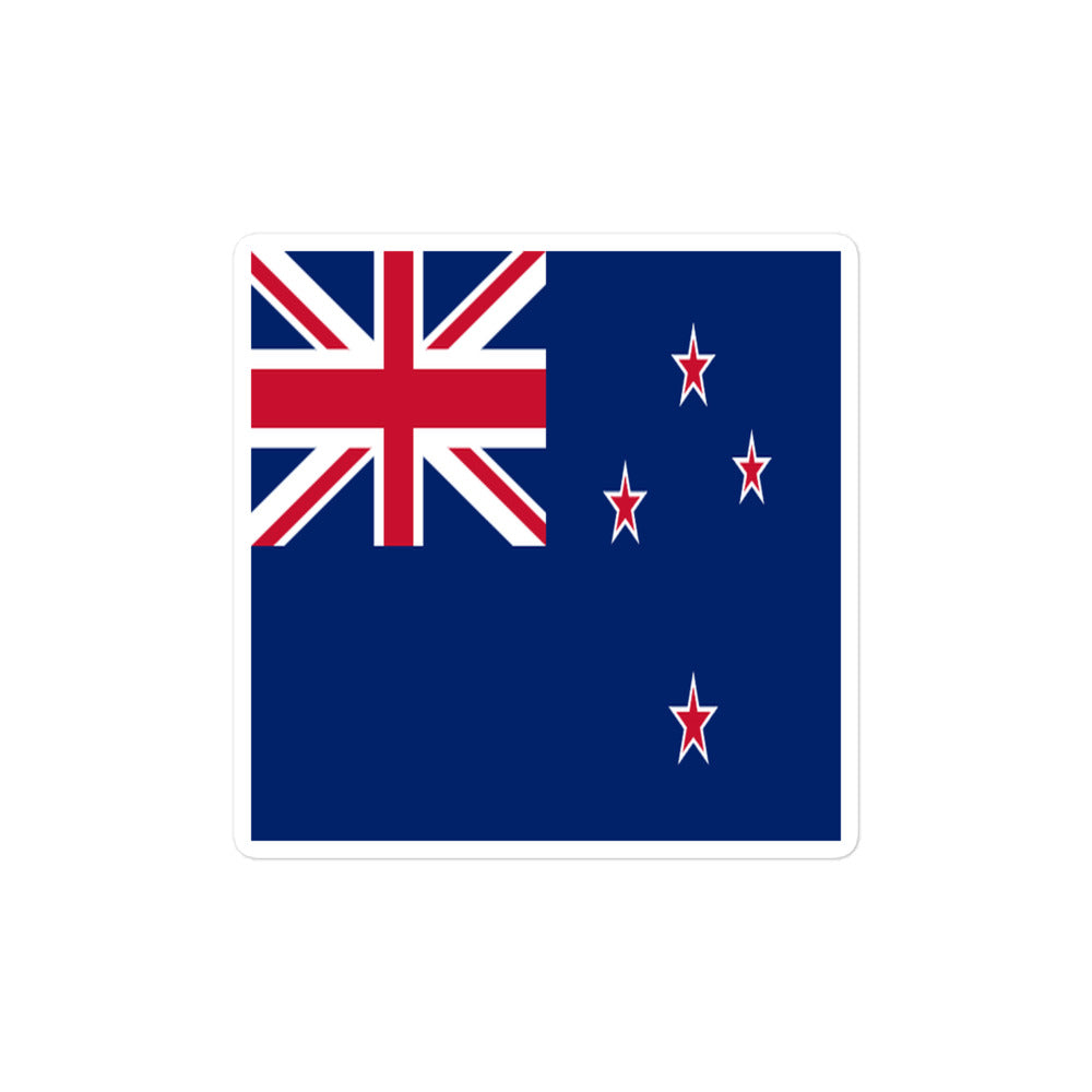 National Flag Stickers - Collection 7 New Zealand sticker-4x4