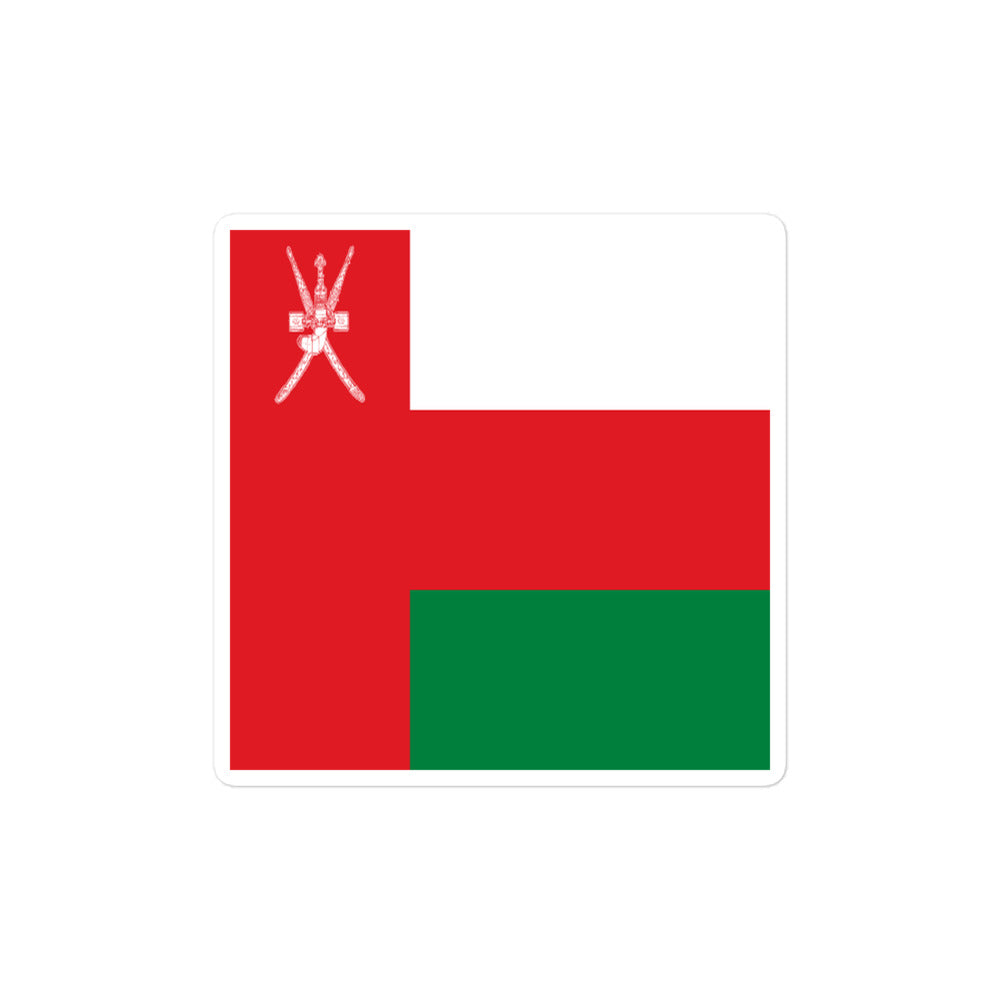 National Flag Stickers - Collection 7 Oman sticker-4x4