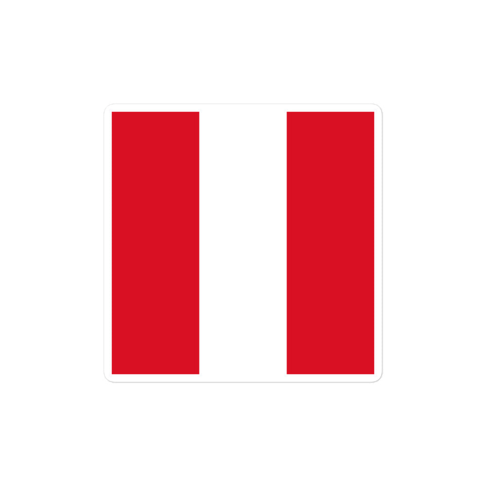 National Flag Stickers - Collection 7 Peru sticker-4x4