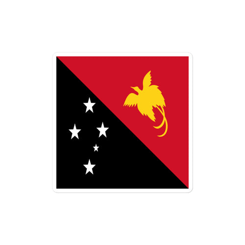 National Flag Stickers - Collection 7 Papua New Guinea / 2x2 / Satin