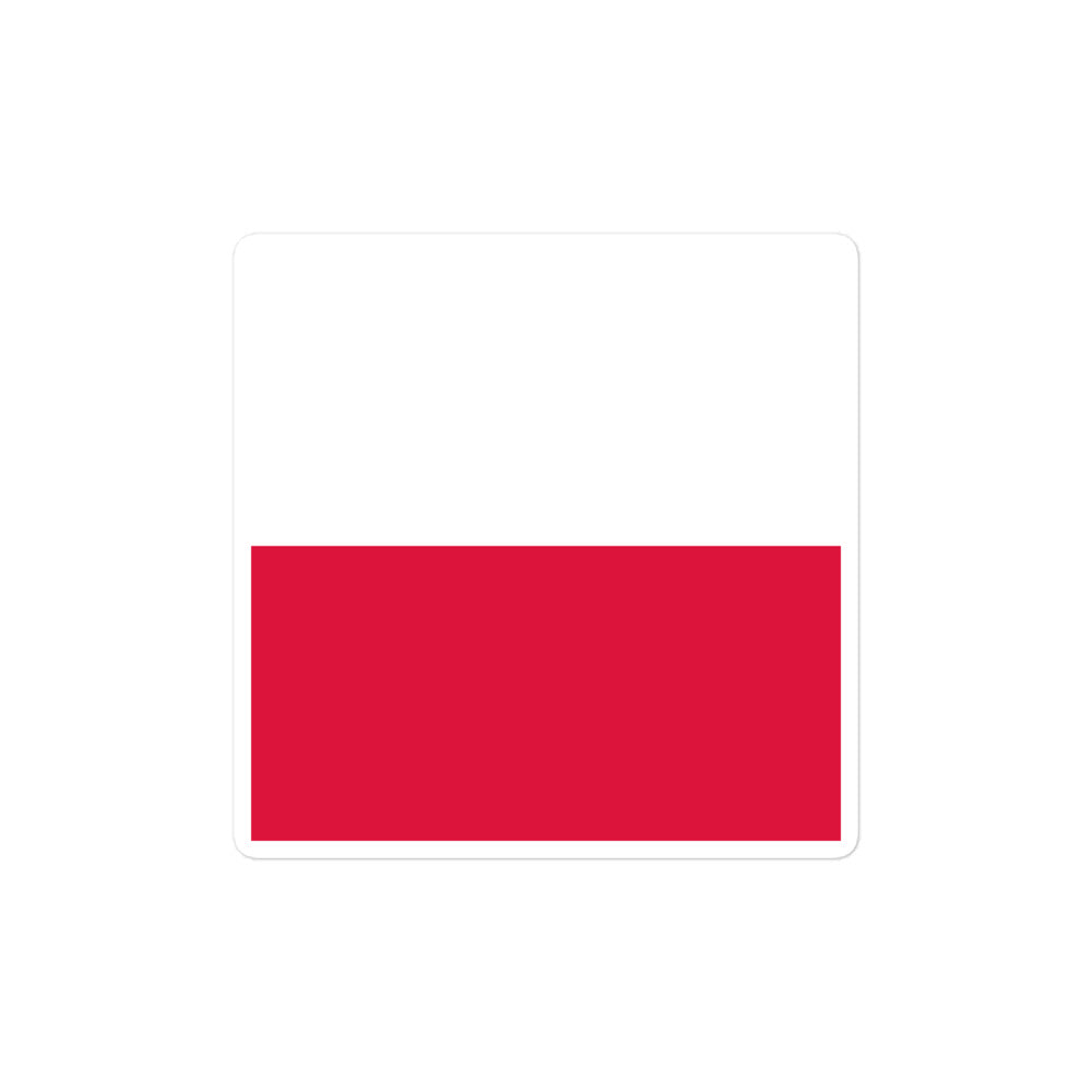 National Flag Stickers - Collection 8 Poland sticker-4x4