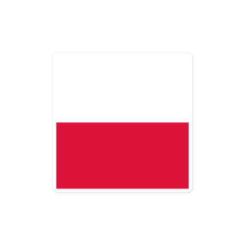 National Flag Stickers - Collection 8 Poland / 2x2 / Satin