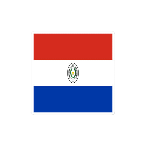 National Flag Stickers - Collection 8 Paraguay / 2x2 / Satin