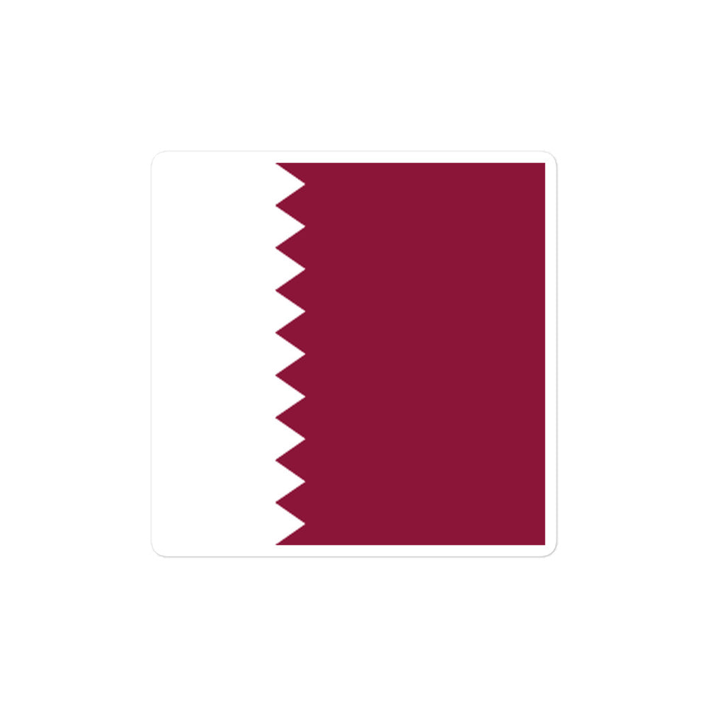 National Flag Stickers - Collection 8 Qatar sticker-4x4