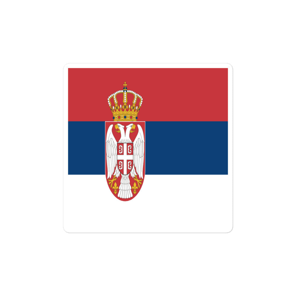 National Flag Stickers - Collection 8 Serbia sticker-4x4