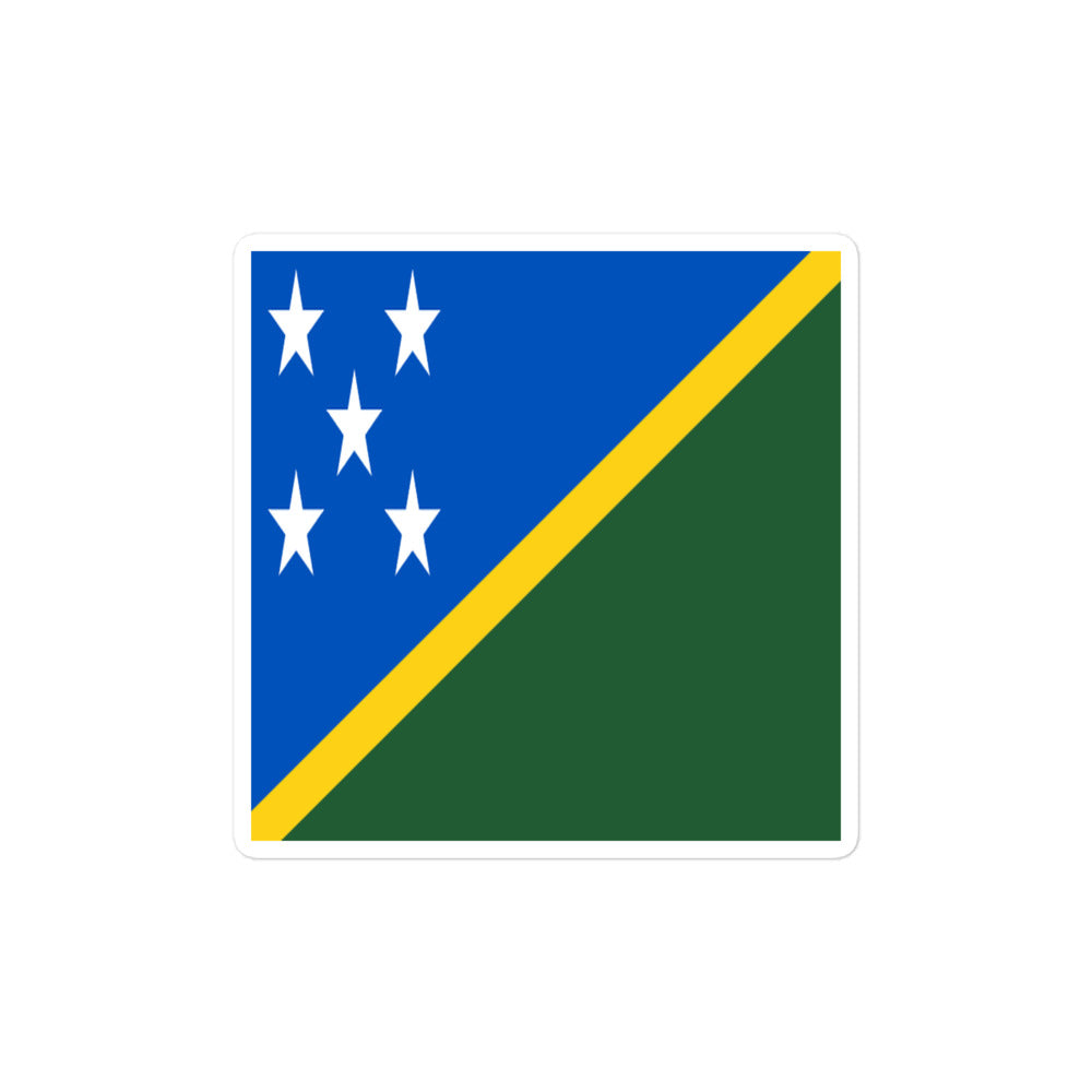 National Flag Stickers - Collection 8 Solomon Islands sticker-4x4