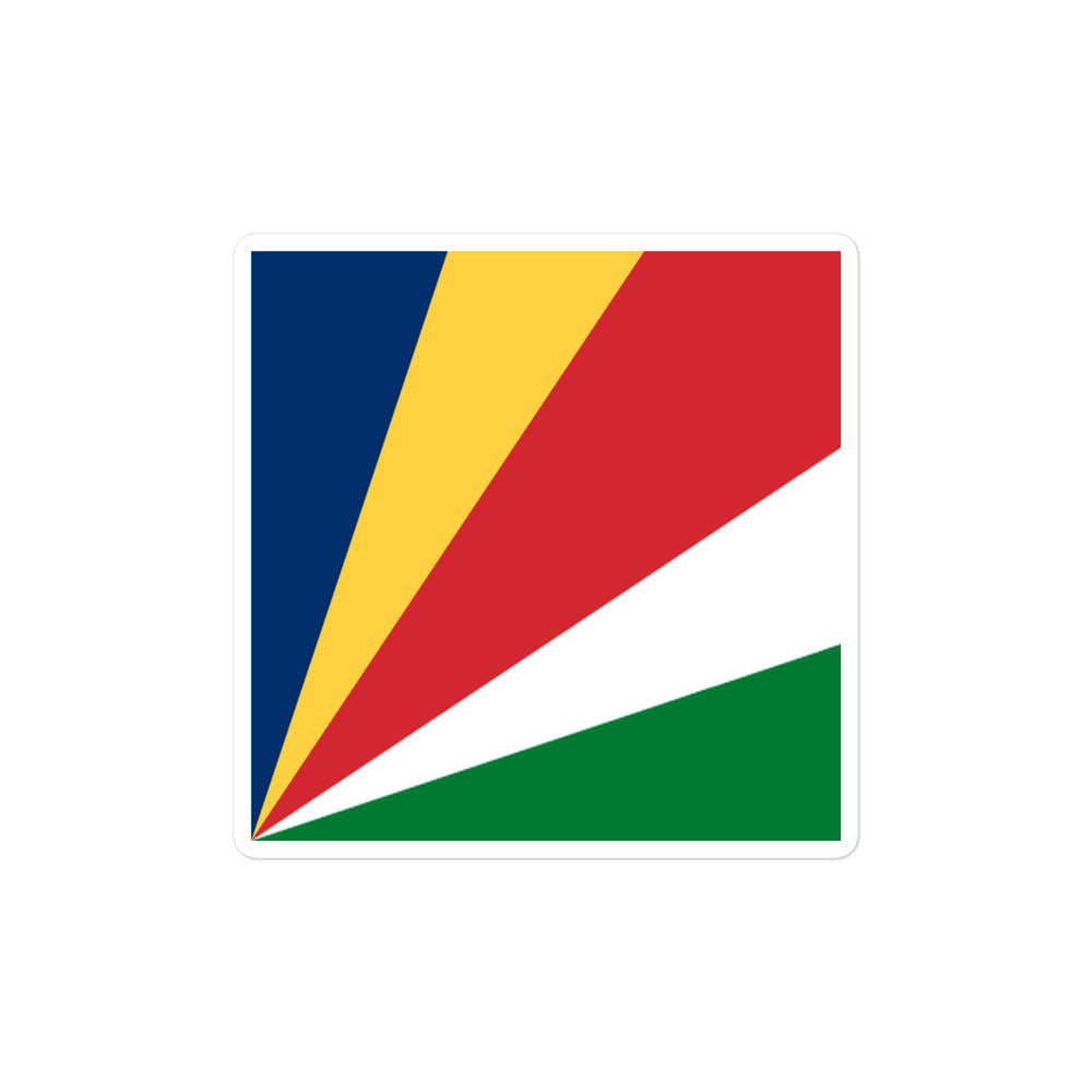 National Flag Stickers - Collection 8 Seychelles sticker-4x4