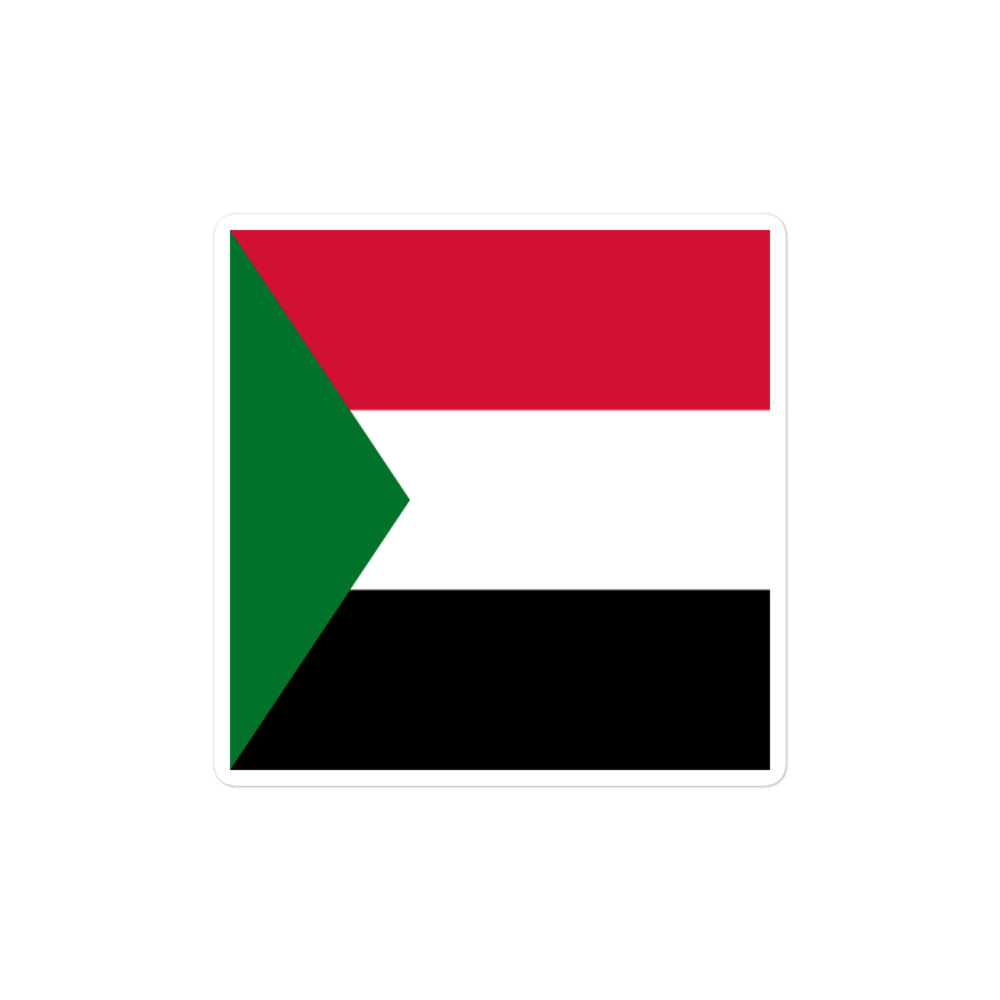 National Flag Stickers - Collection 8 Sudan sticker-4x4
