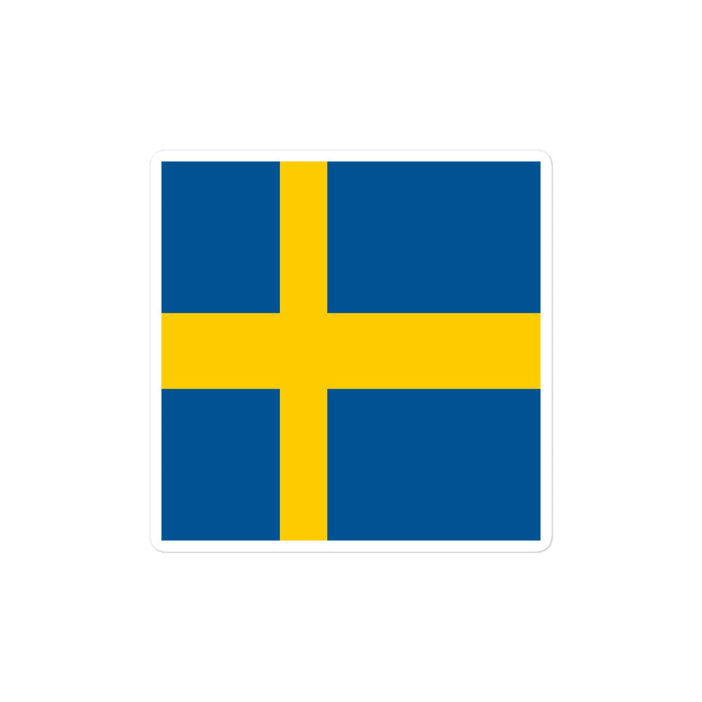 National Flag Stickers - Collection 8 Sweden sticker-4x4