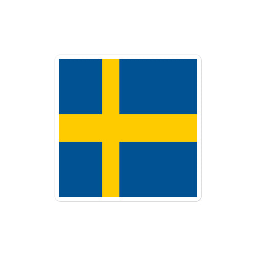 National Flag Stickers - Collection 8 Sweden / 2x2 / Satin