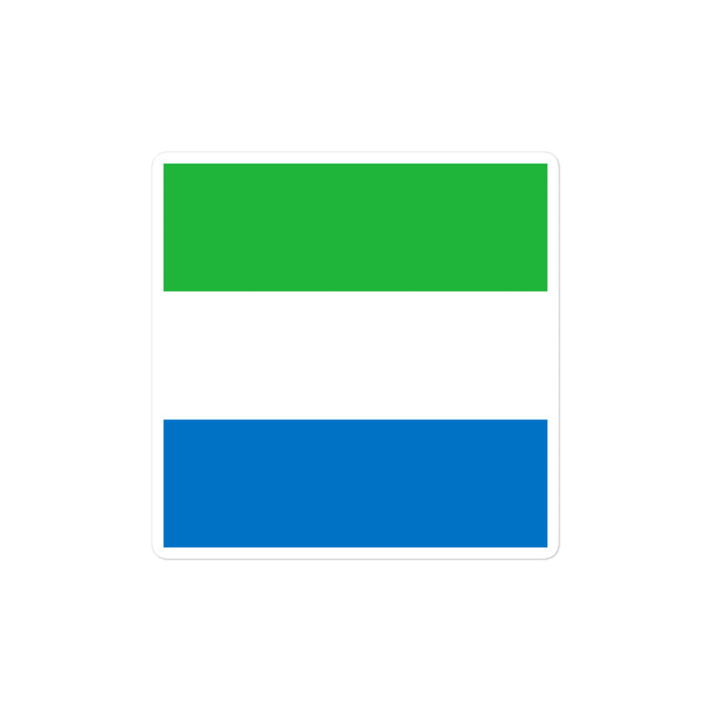 National Flag Stickers - Collection 8 Sierra Leone sticker-4x4