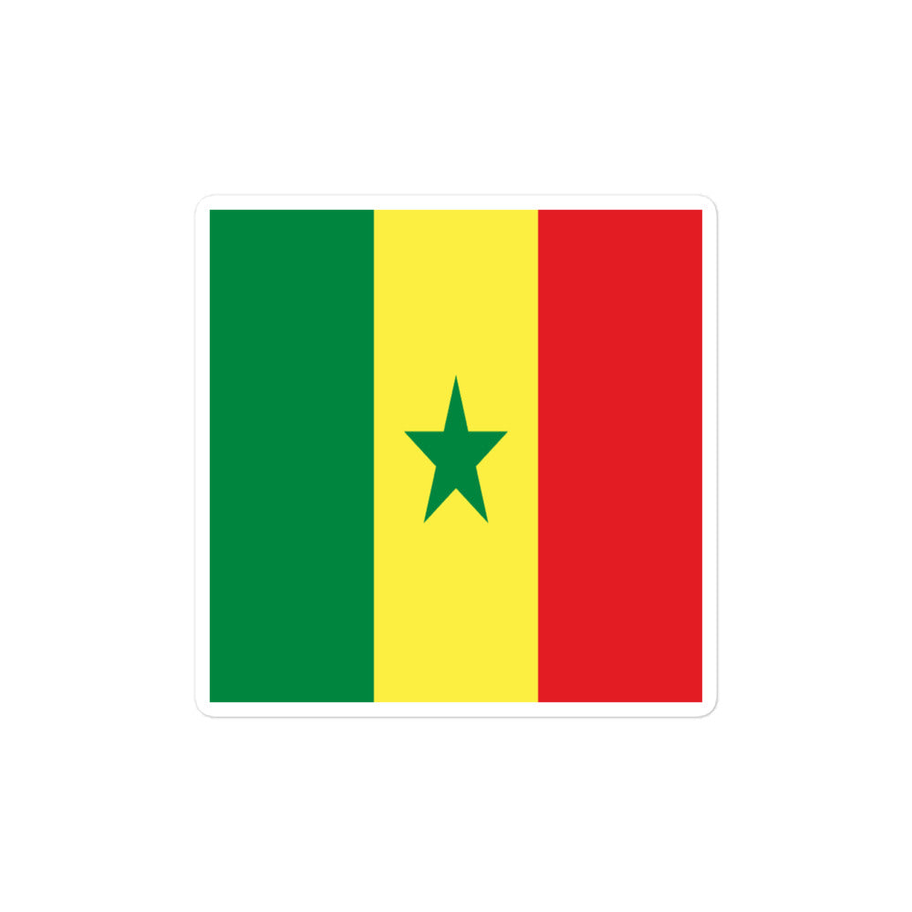 National Flag Stickers - Collection 8 Senegal sticker-4x4