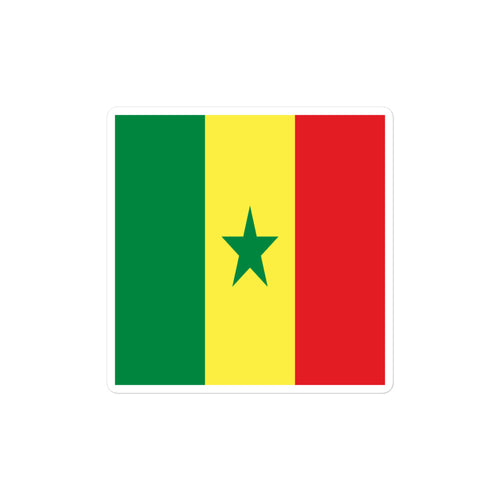 National Flag Stickers - Collection 8 Senegal / 2x2 / Satin