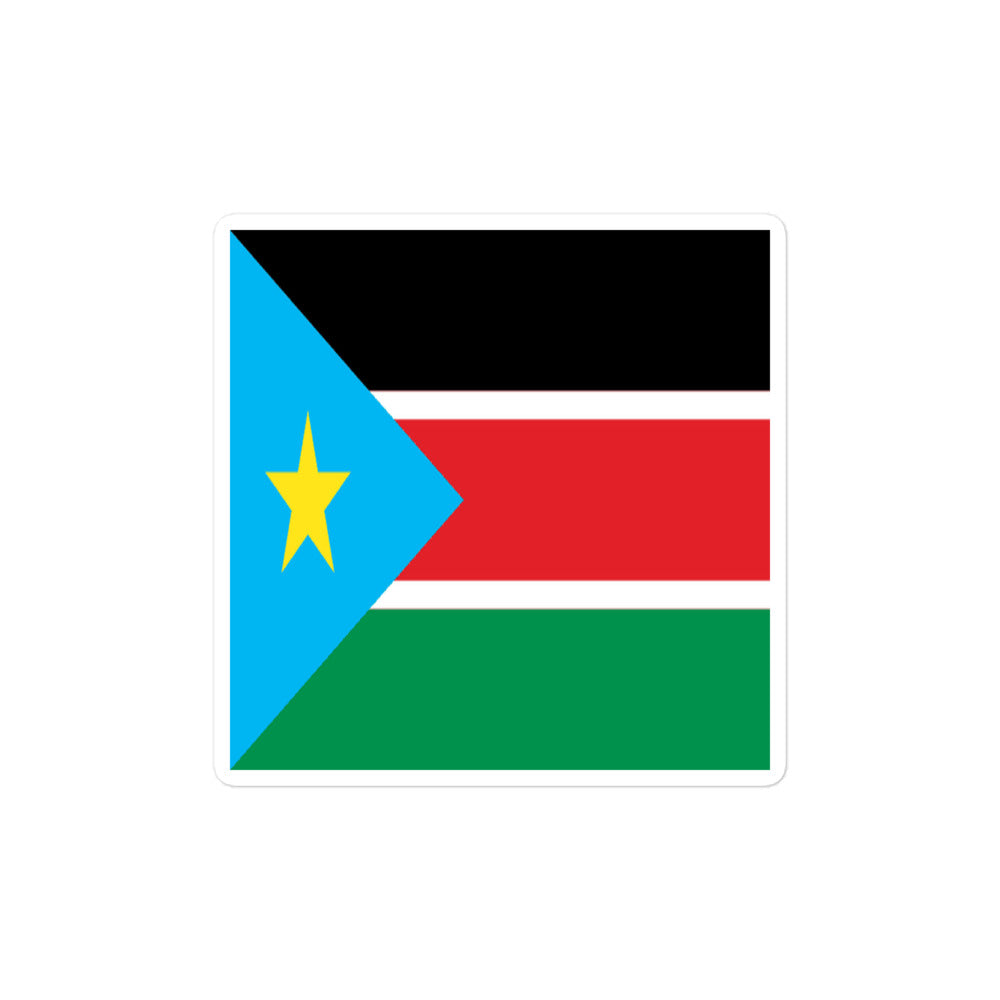 National Flag Stickers - Collection 9 South Sudan sticker-4x4